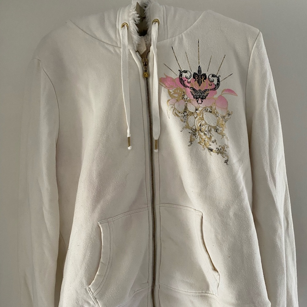 Express Zip-Up; tattoo graphics and fur lined